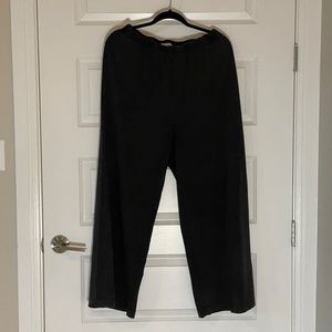 Z Supply Black Jersey Denim Lounge wear wide leg pants
